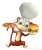 monkey-cartoon-character-pizza-burger-chef-hat-d-rendered-illustration-71855868